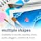 Princeton Artist Brush Co; Princeton™ Aqua Elite™ 4 Piece Round & Wash Synthetic Kolinsky Brush Set; Category:Multi-Purpose; Image:6